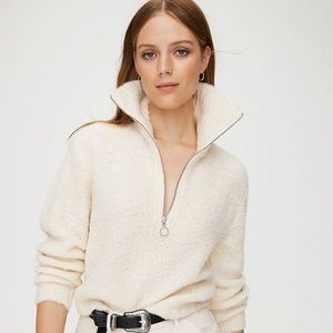 Wilfred free sweater with zipper